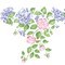 Hydrangea and Rose Wall Stencil | 3120 by Designer Stencils | Floral Stencils | Reusable Art Craft Stencils for Painting on Walls, Canvas, Wood | Reusable Plastic Paint Stencil for Home Makeover | Easy to Use & Clean Art Stencil